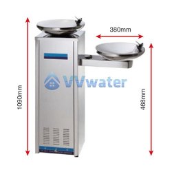 BD-3011 Taiwan Dual Bowls Stainless Steel Water Cooler