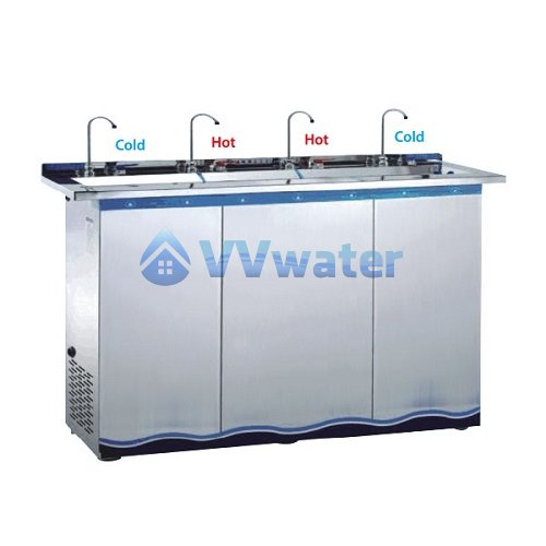 W500C-4P 4 Pipe Hot and Cold Stainless Steel Water Cooler