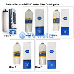 Daiwaki Diamond G1500 Water Filter Cartridge Set