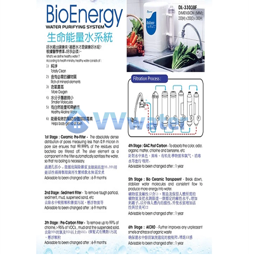 DL-3303BF Delcol BioEnergy Water Purifying System