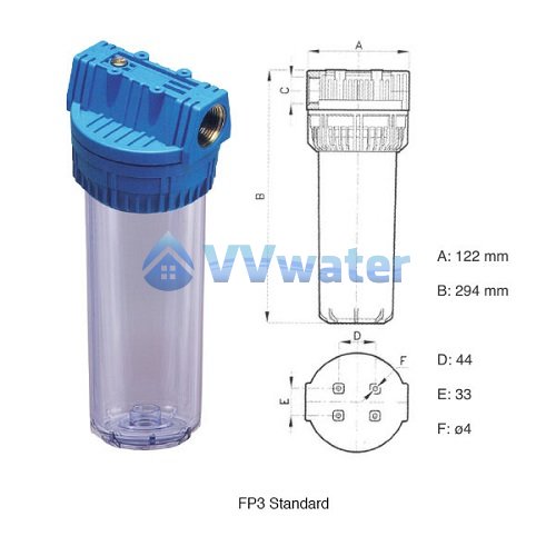 FP3 Italy Standard Single Water Filter